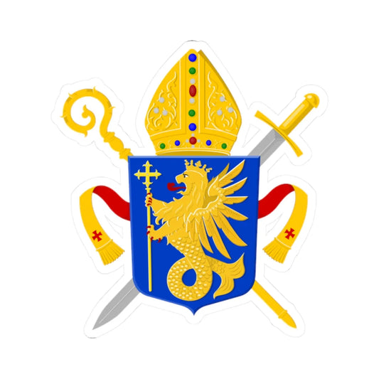 Ordinaat voor de Nederlandse strijdkrachten wapen 2 (Netherlands) (Coat of Arms) STICKER Vinyl Kiss-Cut Decal 2 Inch White - The Sticker Space