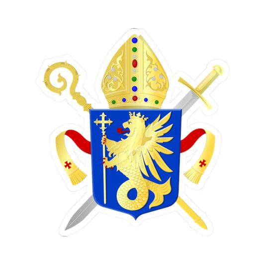 Ordinaat voor de Nederlandse strijdkrachten wapen (Netherlands) (Coat of Arms) STICKER Vinyl Kiss-Cut Decal 2 Inch White - The Sticker Space