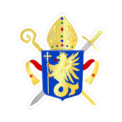 Ordinaat voor de Nederlandse strijdkrachten wapen (Netherlands) (Coat of Arms) STICKER Vinyl Kiss-Cut Decal 3 Inch White - The Sticker Space