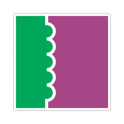 Ordzhonikidze flag (Ukraine) STICKER Vinyl Kiss-Cut Decal 2 Inch White - The Sticker Space