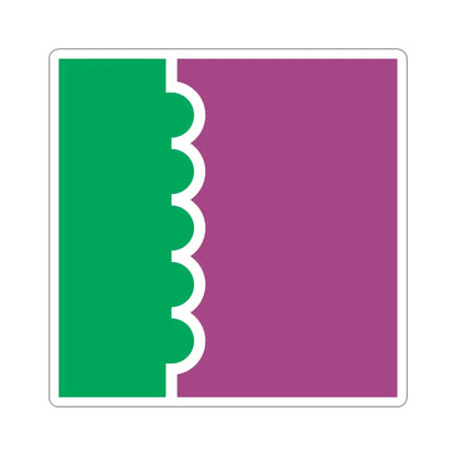 Ordzhonikidze flag (Ukraine) STICKER Vinyl Kiss-Cut Decal 3 Inch White - The Sticker Space