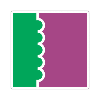 Ordzhonikidze flag (Ukraine) STICKER Vinyl Kiss-Cut Decal 4 Inch White - The Sticker Space