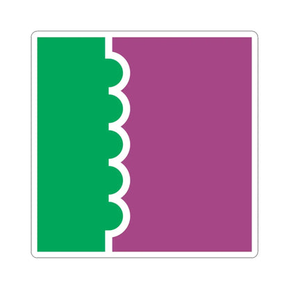 Ordzhonikidze flag (Ukraine) STICKER Vinyl Kiss-Cut Decal 6 Inch White - The Sticker Space