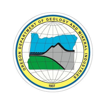 Oregon Department of Geology and Mineral Industries STICKER Vinyl Die-Cut Decal - The Sticker Space