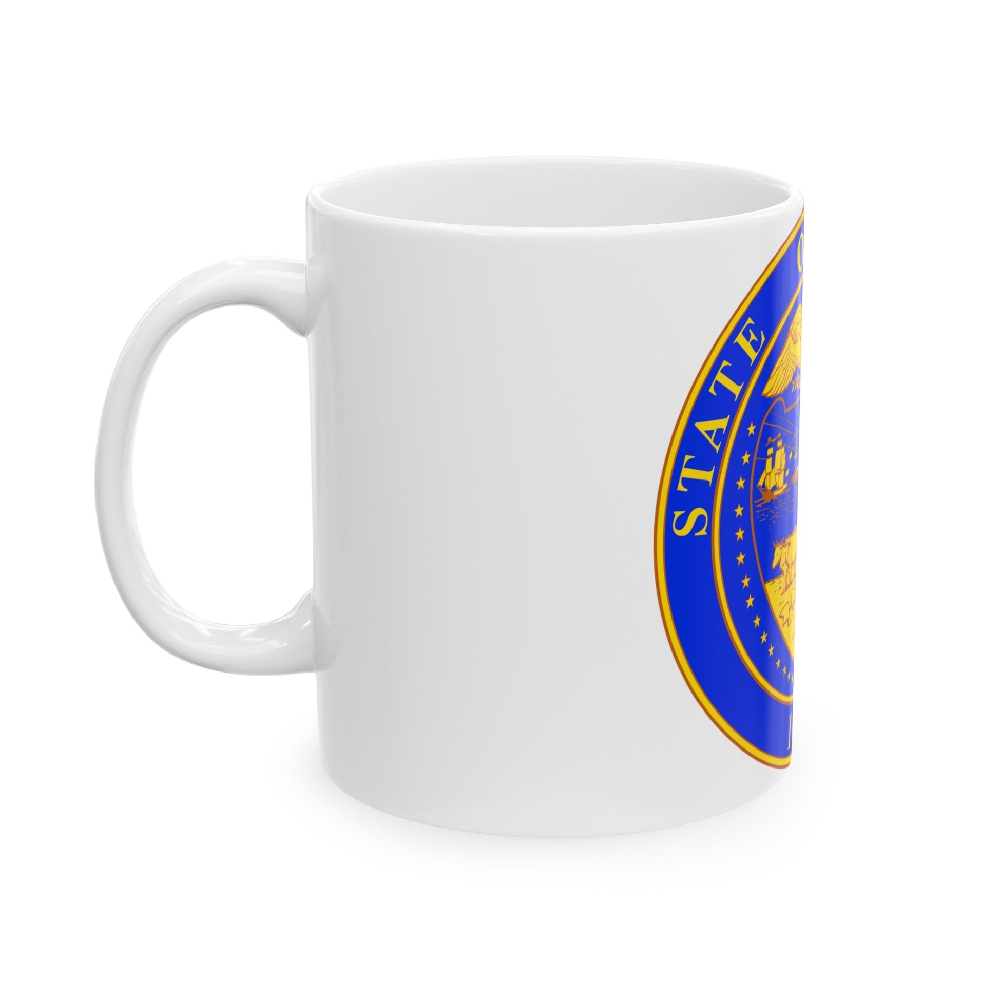 Oregon State Seal v2 - White Coffee Mug-The Sticker Space