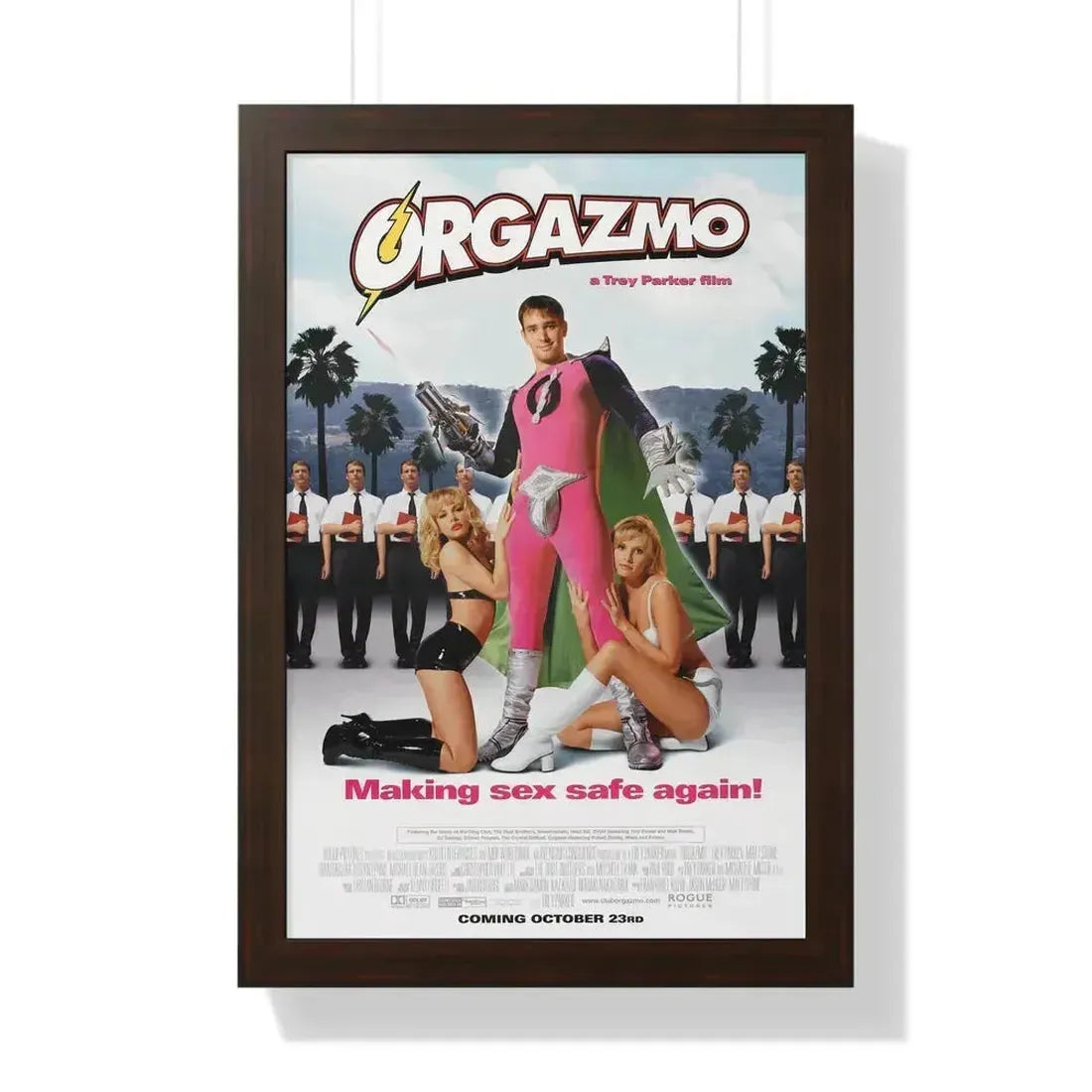 ORGAZMO 1997 - Framed Movie Poster 16″ x 24″ Walnut - The Sticker Space