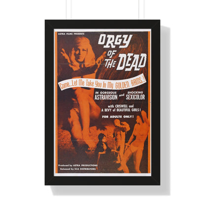 ORGY OF THE DEAD 1965 - Framed Movie Poster-16″ x 24″-The Sticker Space