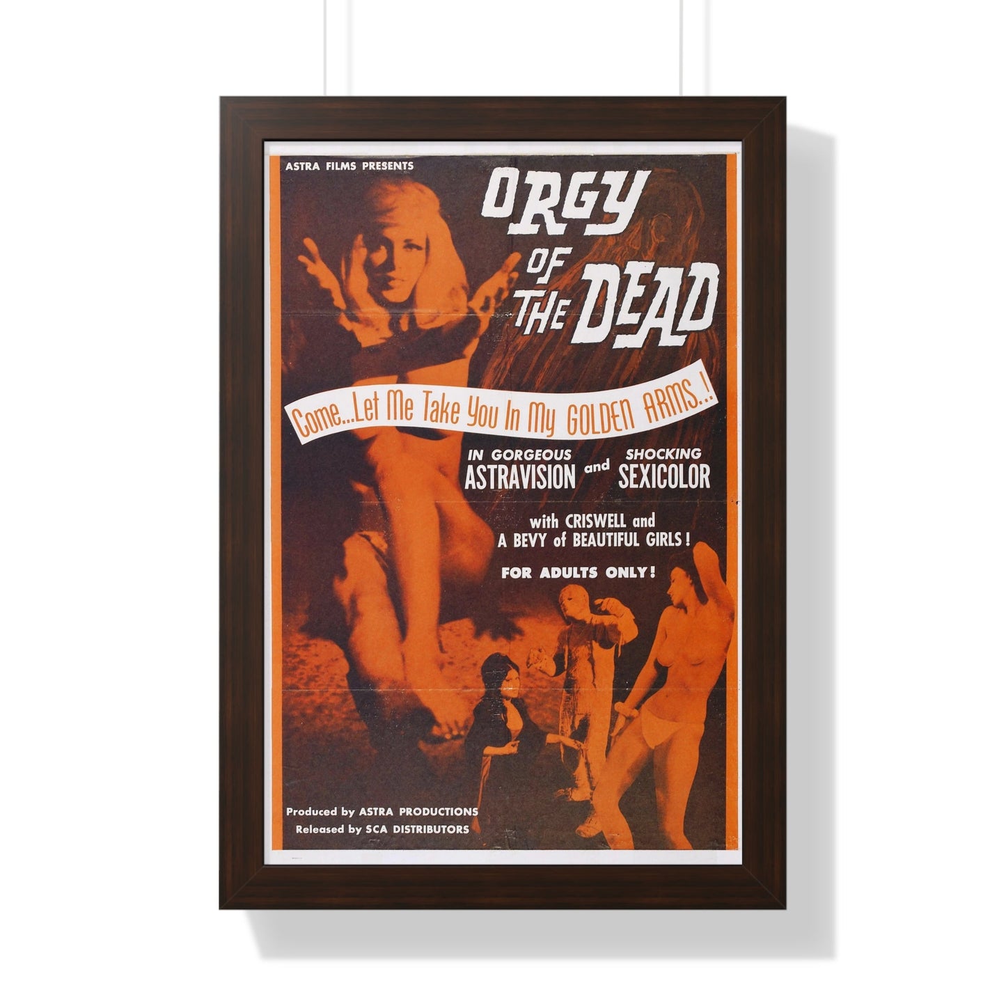 ORGY OF THE DEAD 1965 - Framed Movie Poster-16″ x 24″-The Sticker Space