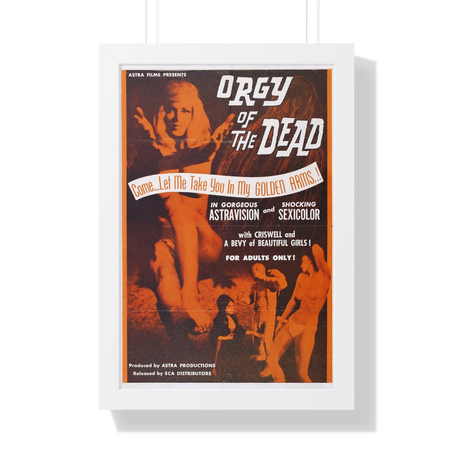 ORGY OF THE DEAD 1965 - Framed Movie Poster-16″ x 24″-The Sticker Space