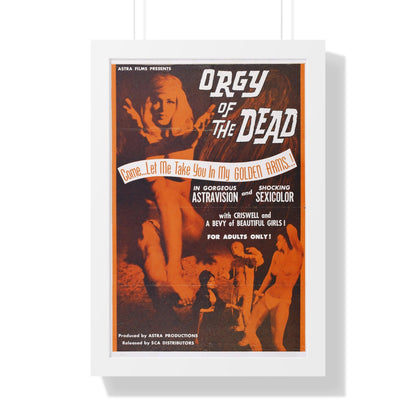 ORGY OF THE DEAD 1965 - Framed Movie Poster-16″ x 24″-The Sticker Space