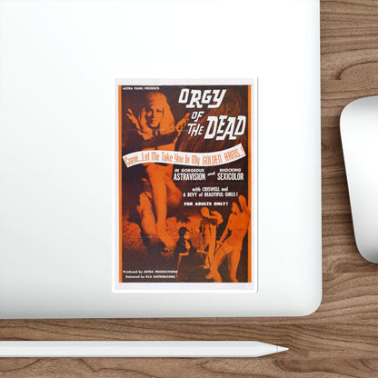 ORGY OF THE DEAD 1965 Movie Poster STICKER Vinyl Die-Cut Decal-The Sticker Space