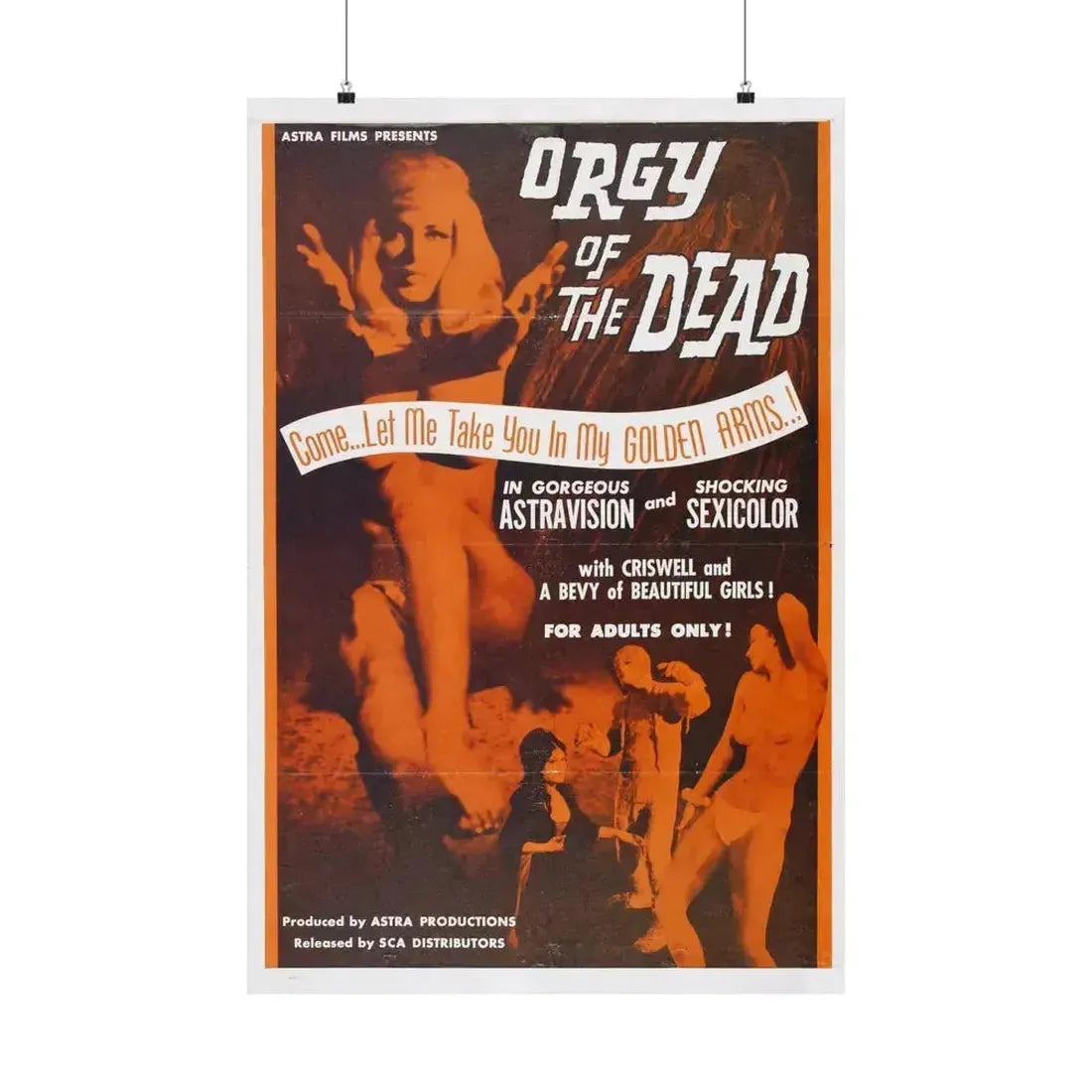 ORGY OF THE DEAD 1965 - Paper Movie Poster 24″ x 36″ Matte - The Sticker Space