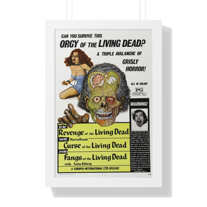 ORGY OF THE LIVING DEAD 1973 - Framed Movie Poster-16″ x 24″-The Sticker Space