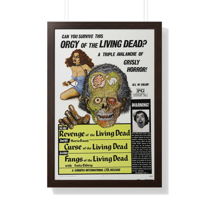 ORGY OF THE LIVING DEAD 1973 - Framed Movie Poster-20" x 30"-The Sticker Space