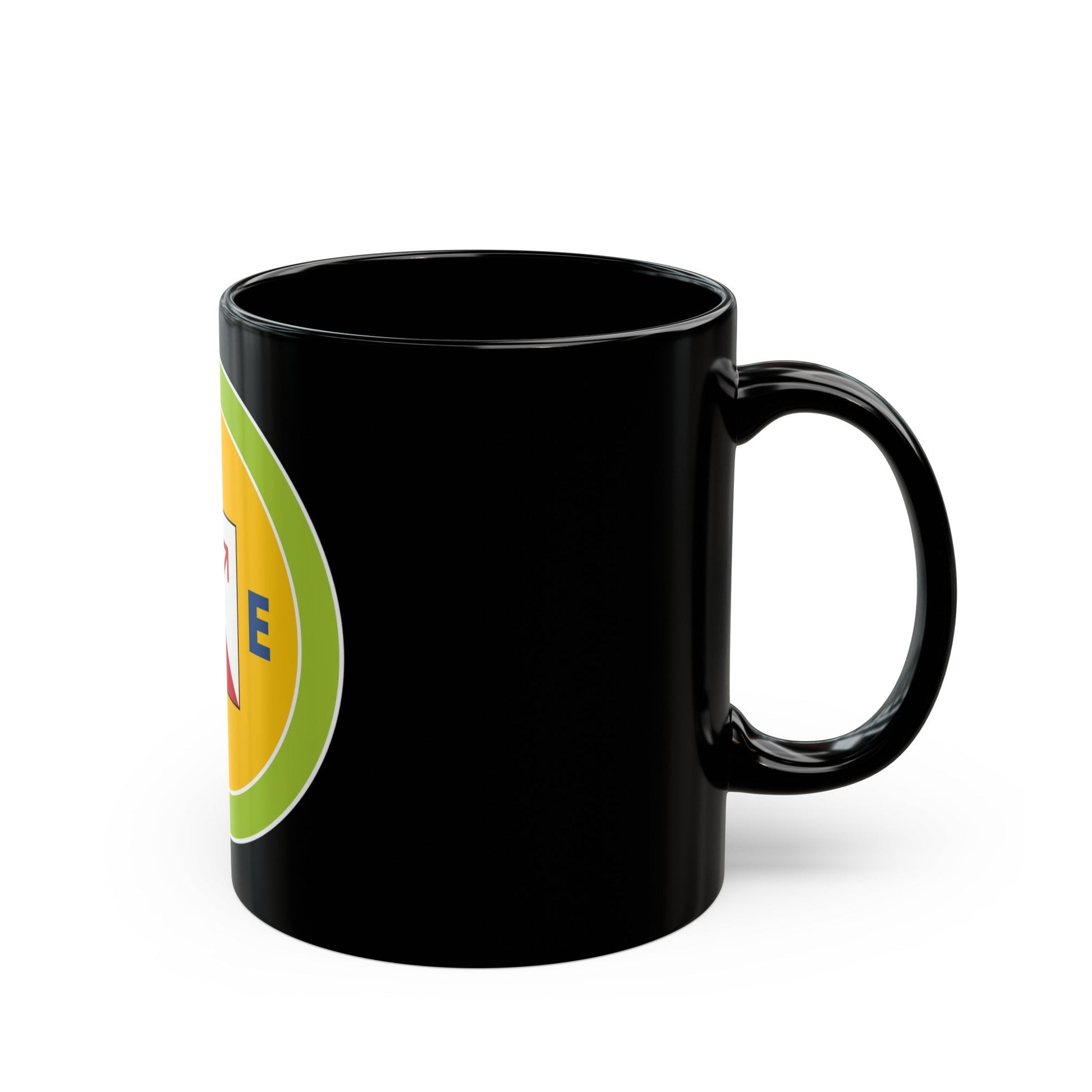 Orienteering (Boy Scout Merit Badge) Black Coffee Mug-The Sticker Space