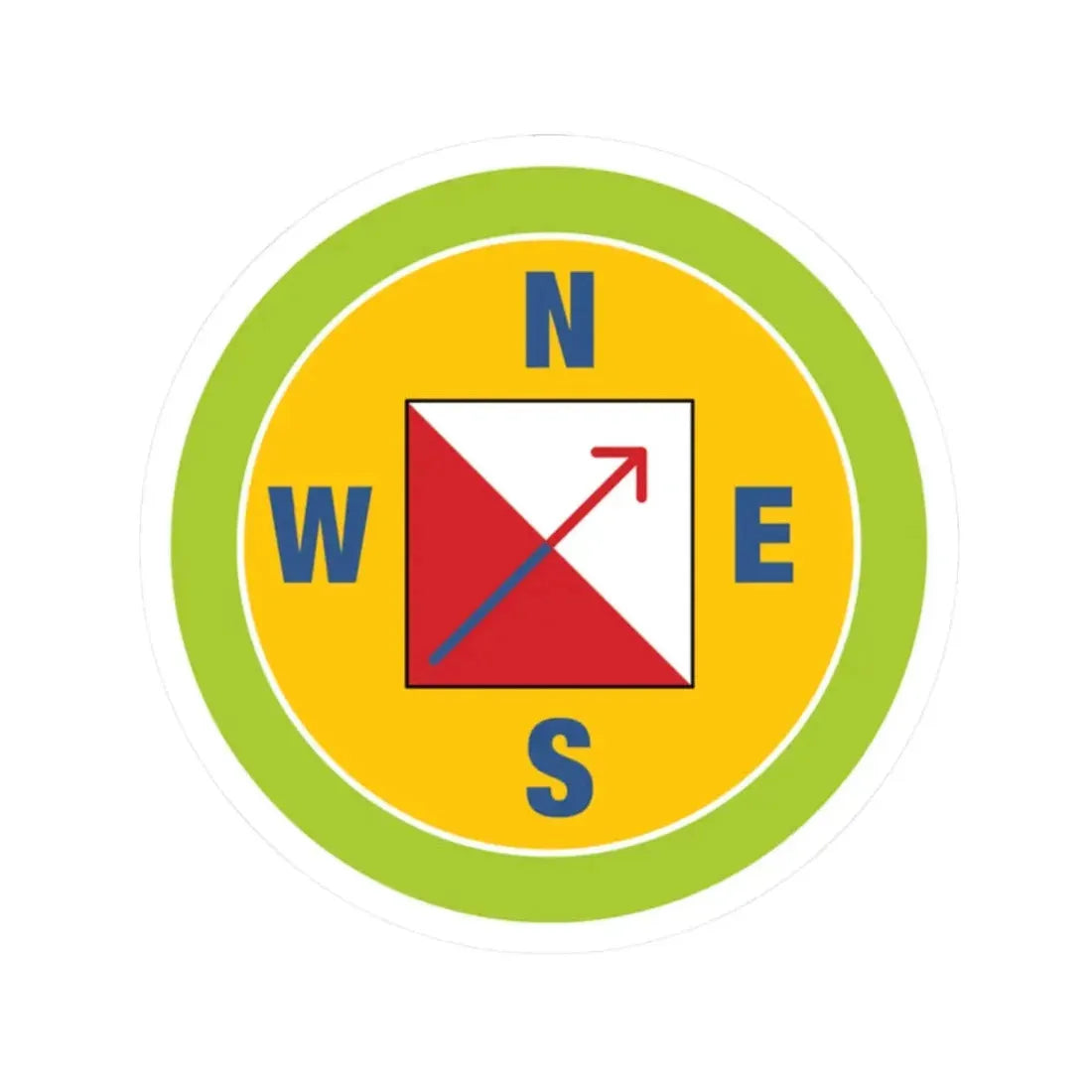 Orienteering (Boy Scout Merit Badge) STICKER Vinyl Kiss-Cut Decal 2 Inch White - The Sticker Space