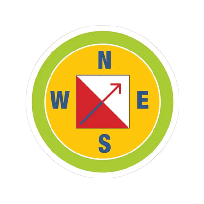 Orienteering (Boy Scout Merit Badge) STICKER Vinyl Kiss-Cut Decal 3 Inch White - The Sticker Space