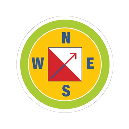 Orienteering (Boy Scout Merit Badge) STICKER Vinyl Kiss-Cut Decal 6 Inch White - The Sticker Space