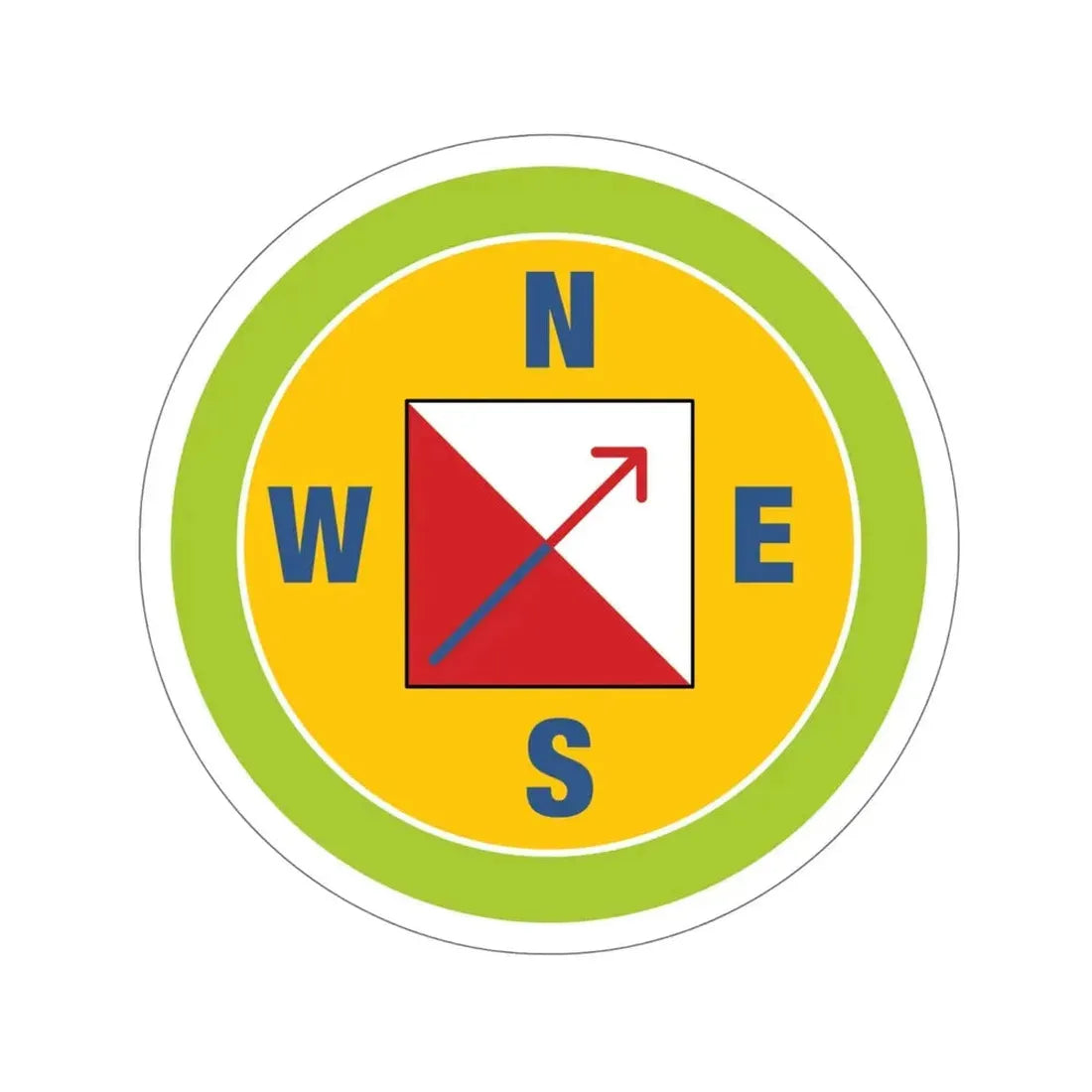 Orienteering (Boy Scouts Merit Badge) STICKER Vinyl Die-Cut Decal 6 Inch - The Sticker Space