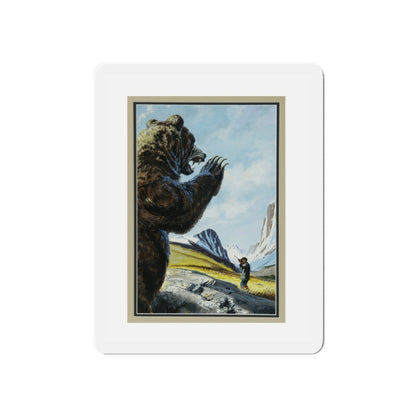 Original Illustration (2), c. 1970 (Magazine Illustration) Refrigerator Magnet-6 × 6"-The Sticker Space