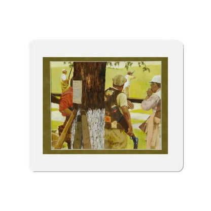 Original Illustration (4), c. 1960 (Magazine Illustration) Refrigerator Magnet - The Sticker Space