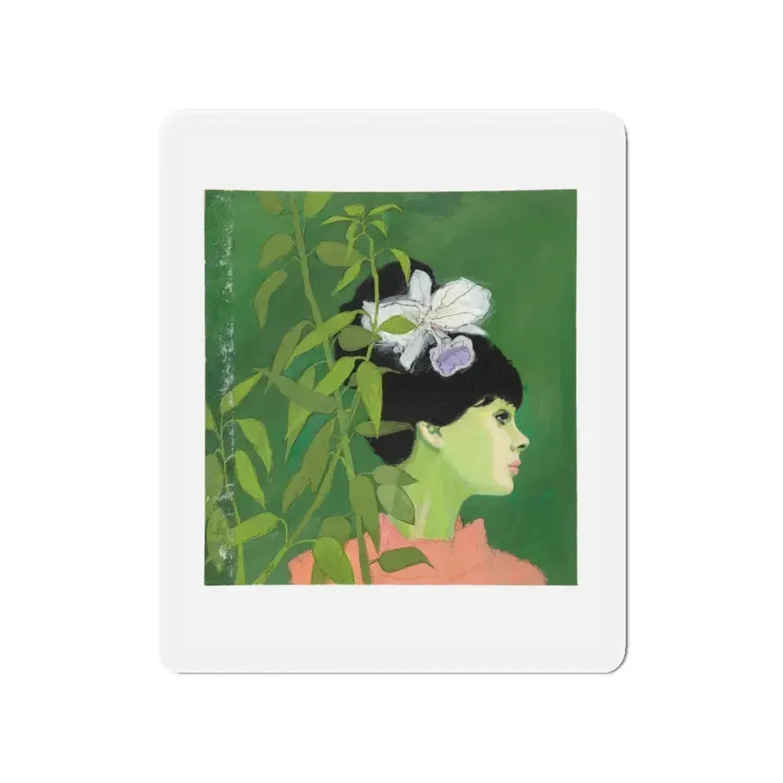 Original Illustration Art (Magazine Illustration) Refrigerator Magnet 4 Inch - The Sticker Space