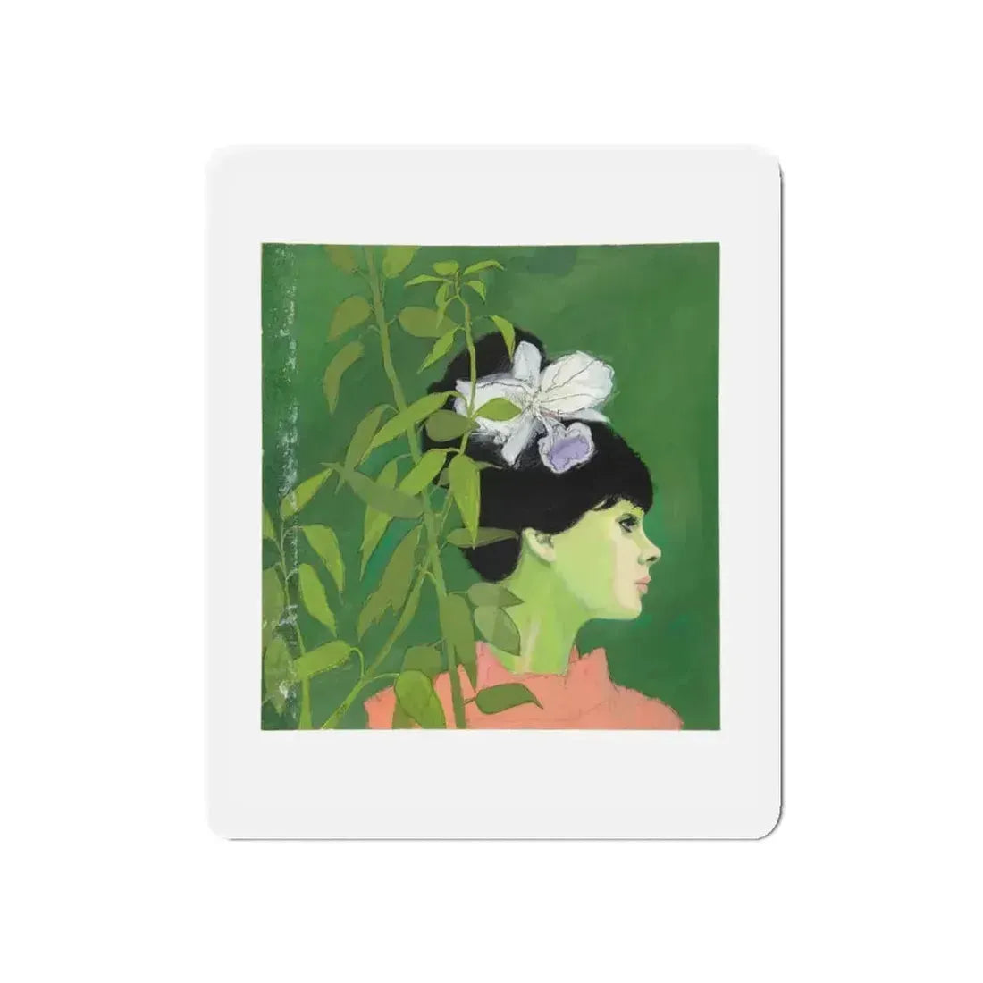 Original Illustration Art (Magazine Illustration) Refrigerator Magnet 5 Inch - The Sticker Space