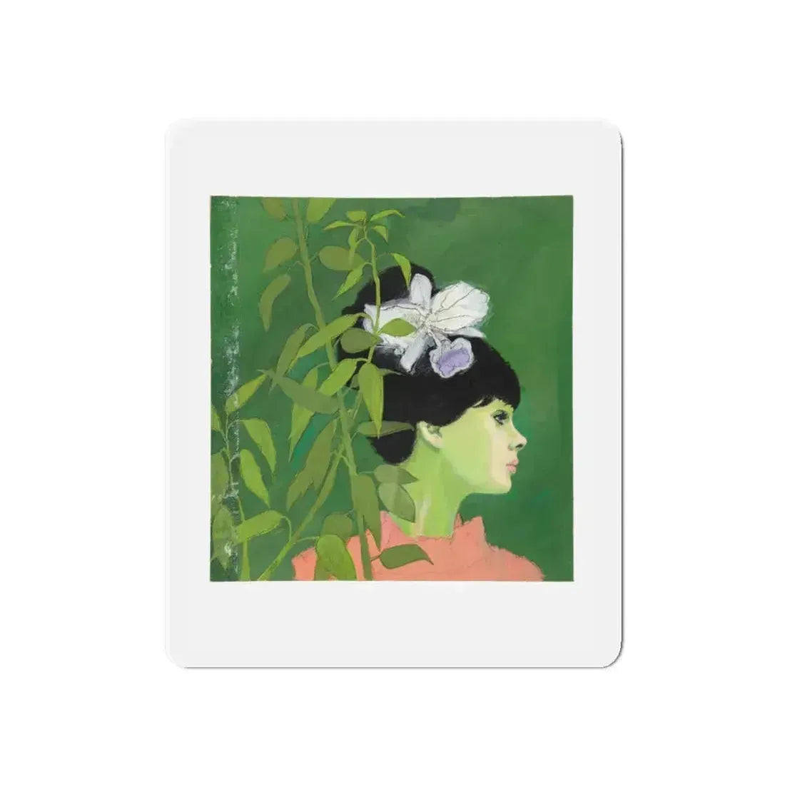 Original Illustration Art (Magazine Illustration) Refrigerator Magnet 6 Inch - The Sticker Space