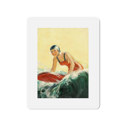 Original Illustration (c.1930) (Magazine Illustration) Refrigerator Magnet-3" x 3"-The Sticker Space