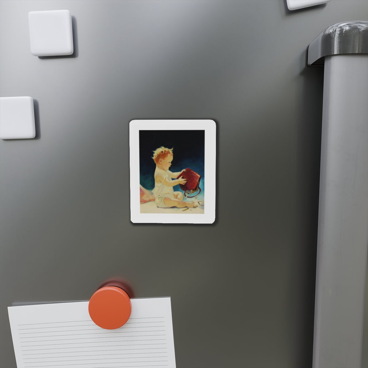 Original Illustration (c.1930) Published as a calendar (Magazine Illustration) Refrigerator Magnet-The Sticker Space