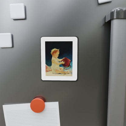 Original Illustration (c.1930) Published as a calendar (Magazine Illustration) Refrigerator Magnet-The Sticker Space