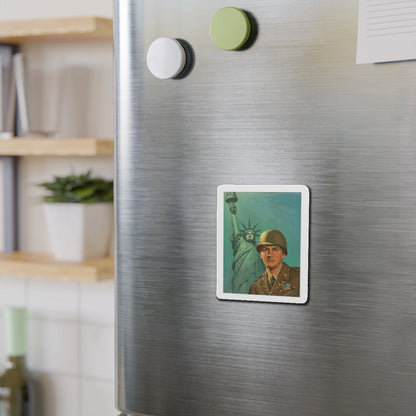 Original Illustration (c.1943) (Magazine Illustration) Refrigerator Magnet