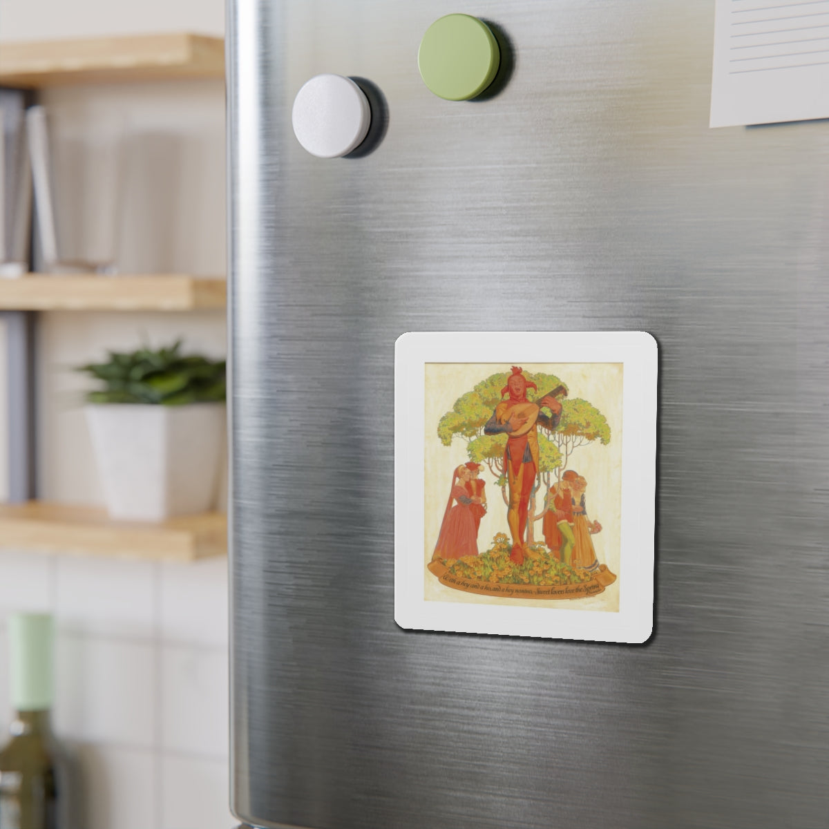 Original Magazine Cover Art (Magazine Illustration) Refrigerator Magnet-The Sticker Space