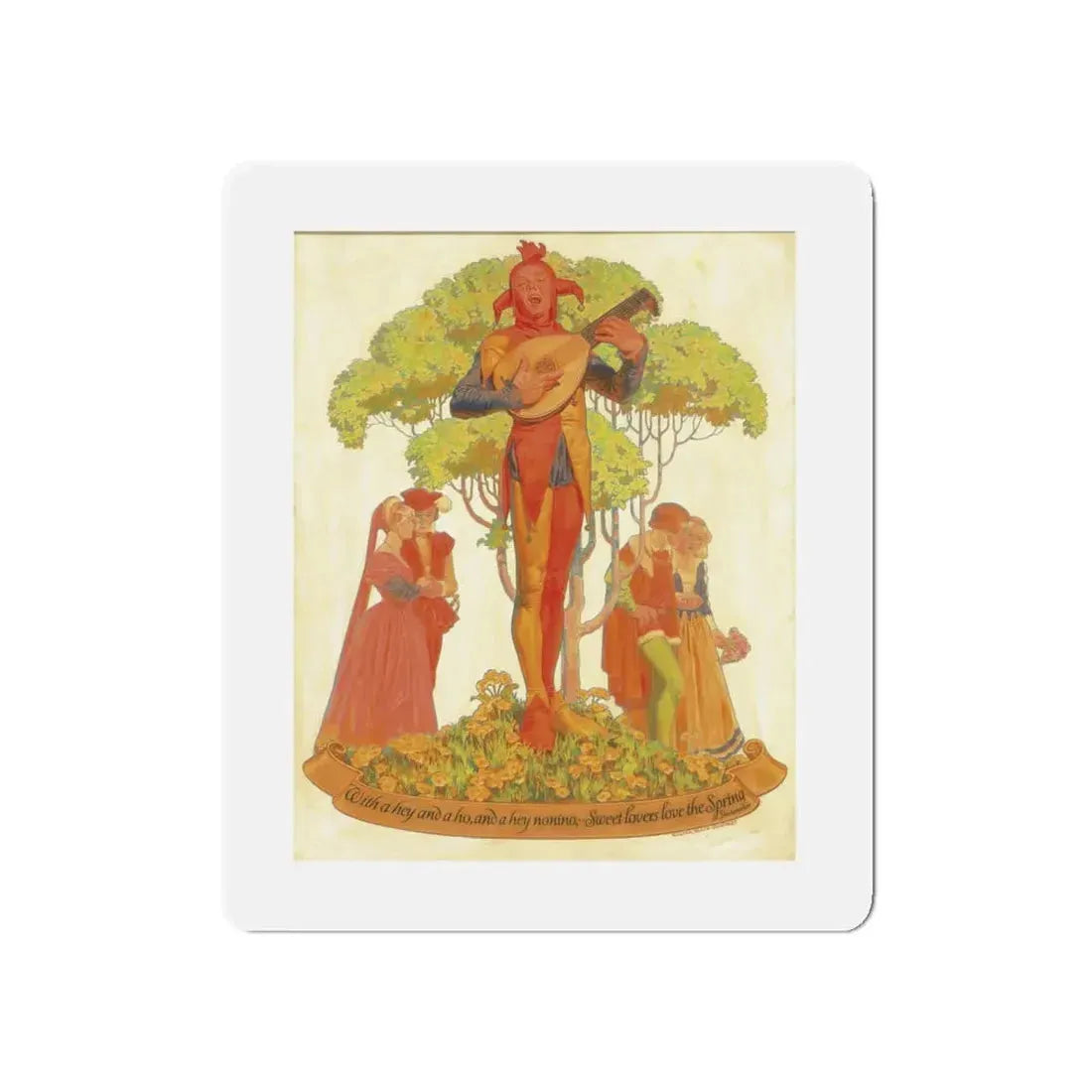 Original Magazine Cover Art (Magazine Illustration) Refrigerator Magnet - The Sticker Space