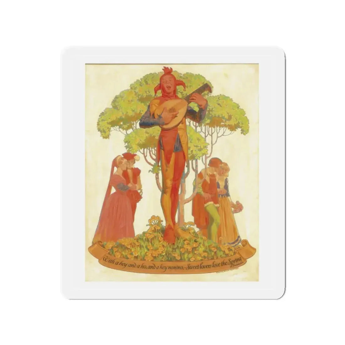 Original Magazine Cover Art (Magazine Illustration) Refrigerator Magnet - The Sticker Space