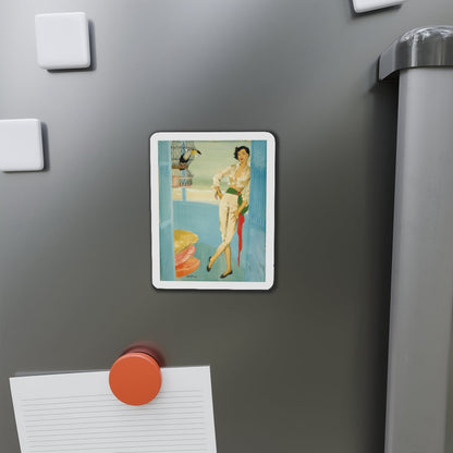 Original magazine illustration (Magazine Illustration) Refrigerator Magnet-The Sticker Space