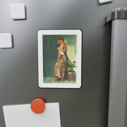 Original Painting (1940-1950) (Magazine Illustration) Refrigerator Magnet-The Sticker Space