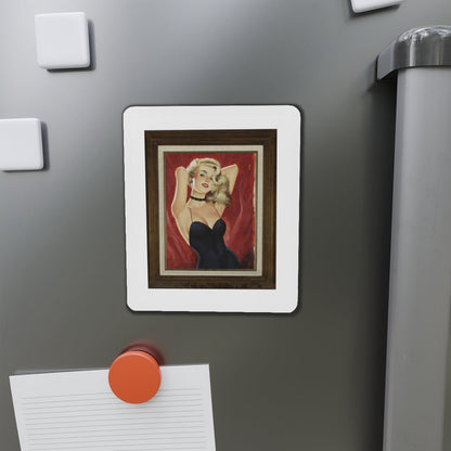 Original Pin-Up, Calendar Illustration (Magazine Illustration) Refrigerator Magnet-The Sticker Space