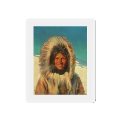 Original Pulp Cover Painting (c.1930) (Magazine Illustration) Refrigerator Magnet 6 Inch - The Sticker Space