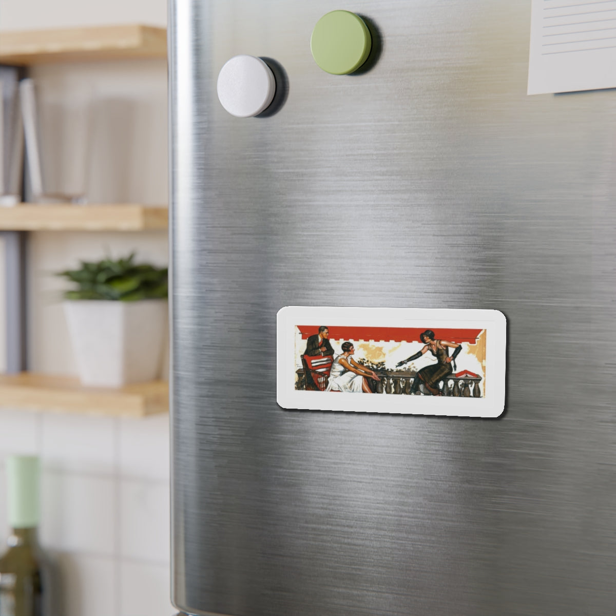 Original Story Illustration (Magazine Illustration) Refrigerator Magnet-The Sticker Space