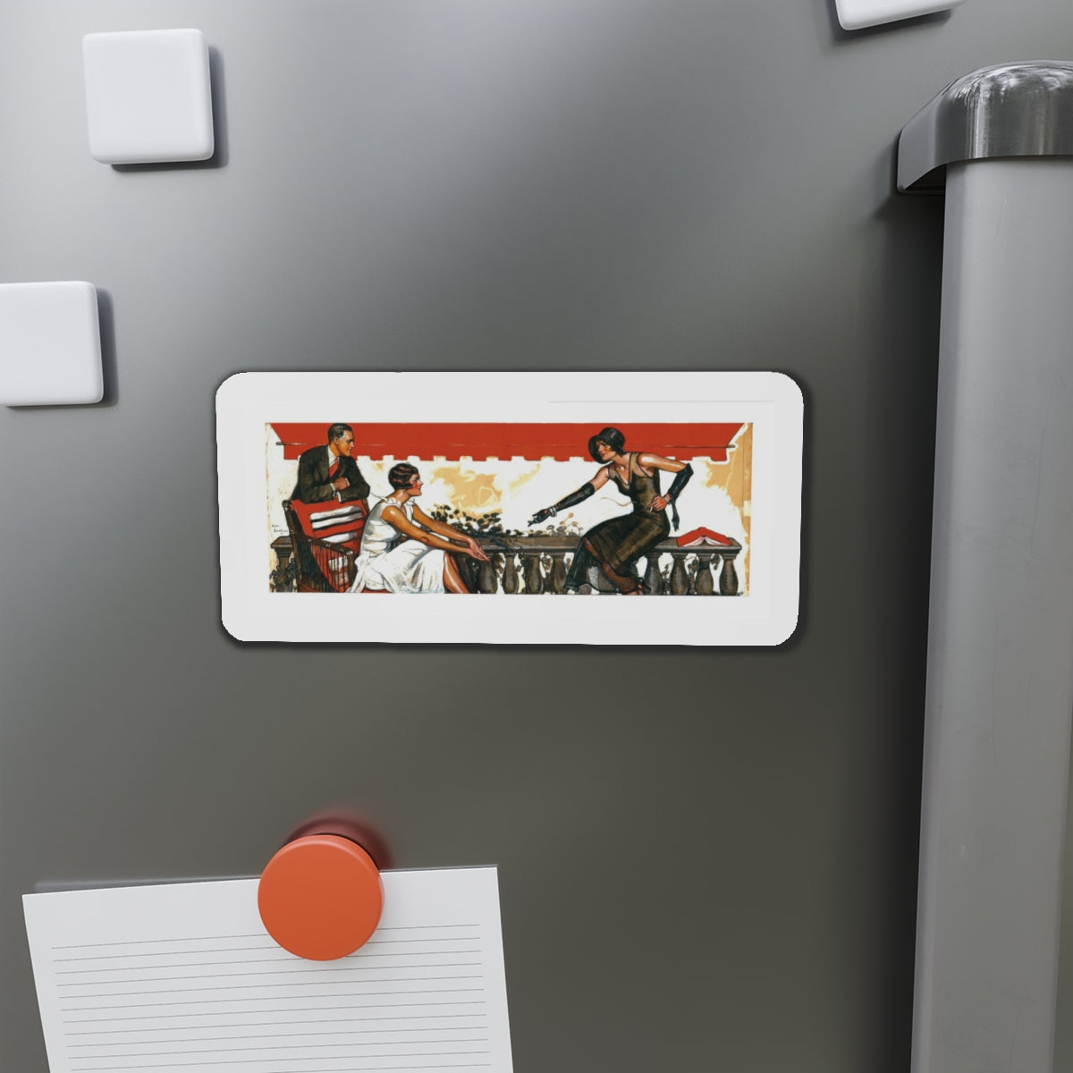 Original Story Illustration (Magazine Illustration) Refrigerator Magnet-The Sticker Space