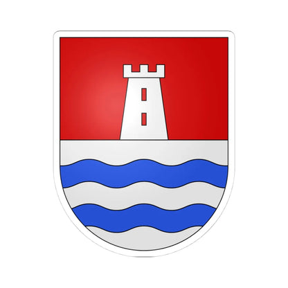 Origlio-coat of arms (Switzerland) (Coat of Arms) STICKER Vinyl Kiss-Cut Decal 4 Inch White - The Sticker Space