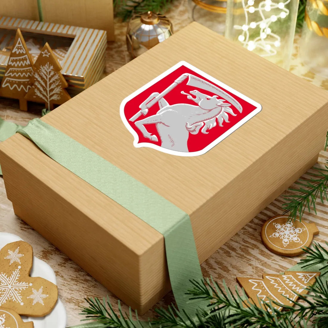 Orimattila.vaakuna (Finland) (Coat of Arms) STICKER Vinyl Kiss-Cut Decal - The Sticker Space