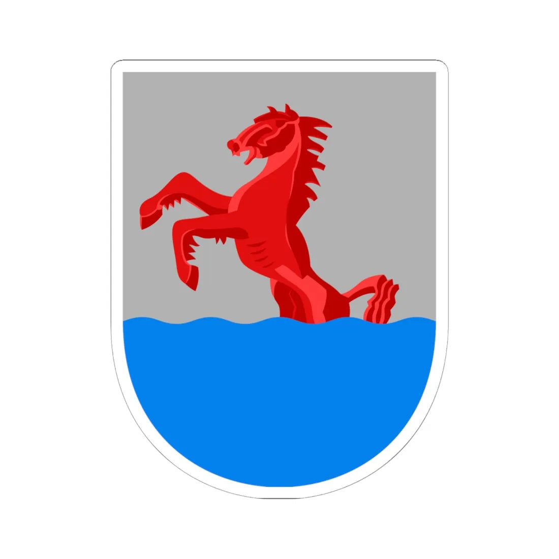 Orivesi.vaakuna (Finland) (Coat of Arms) STICKER Vinyl Kiss-Cut Decal 6 Inch White - The Sticker Space