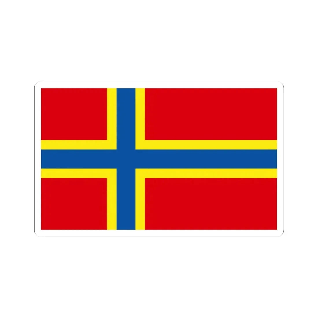 Orkney county flag (Scotland) STICKER Vinyl Kiss-Cut Decal 2 Inch White - The Sticker Space