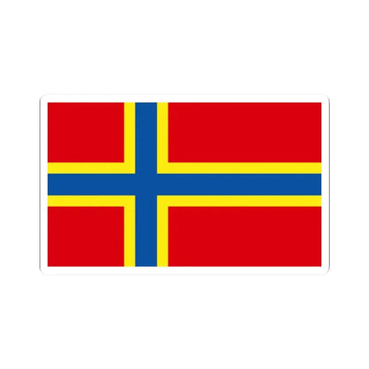 Orkney county flag (Scotland) STICKER Vinyl Kiss-Cut Decal 2 Inch White - The Sticker Space