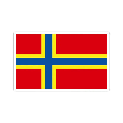 Orkney county flag (Scotland) STICKER Vinyl Kiss-Cut Decal 3 Inch White - The Sticker Space