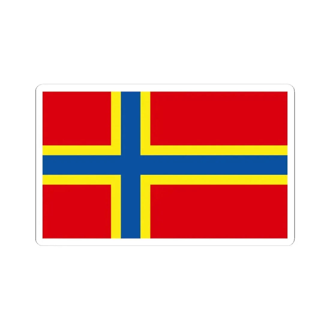 Orkney county flag (Scotland) STICKER Vinyl Kiss-Cut Decal 4 Inch White - The Sticker Space