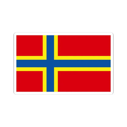 Orkney county flag (Scotland) STICKER Vinyl Kiss-Cut Decal 4 Inch White - The Sticker Space