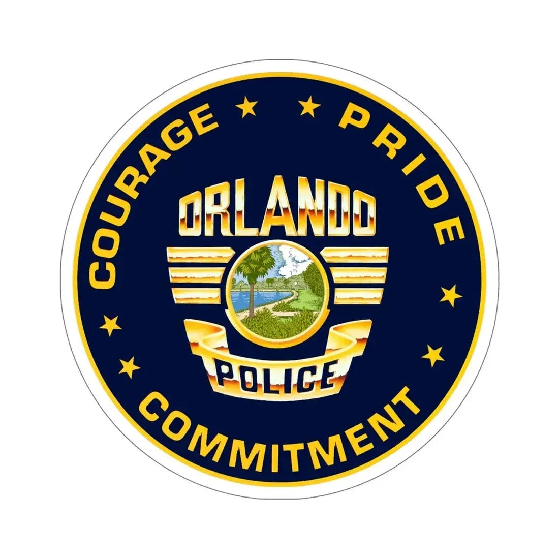 Orlando Police Department STICKER Vinyl Die-Cut Decal - The Sticker Space